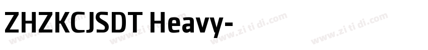 ZHZKCJSDT Heavy字体转换